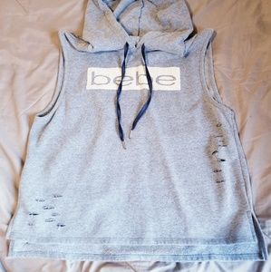 Sleeveless hoodie